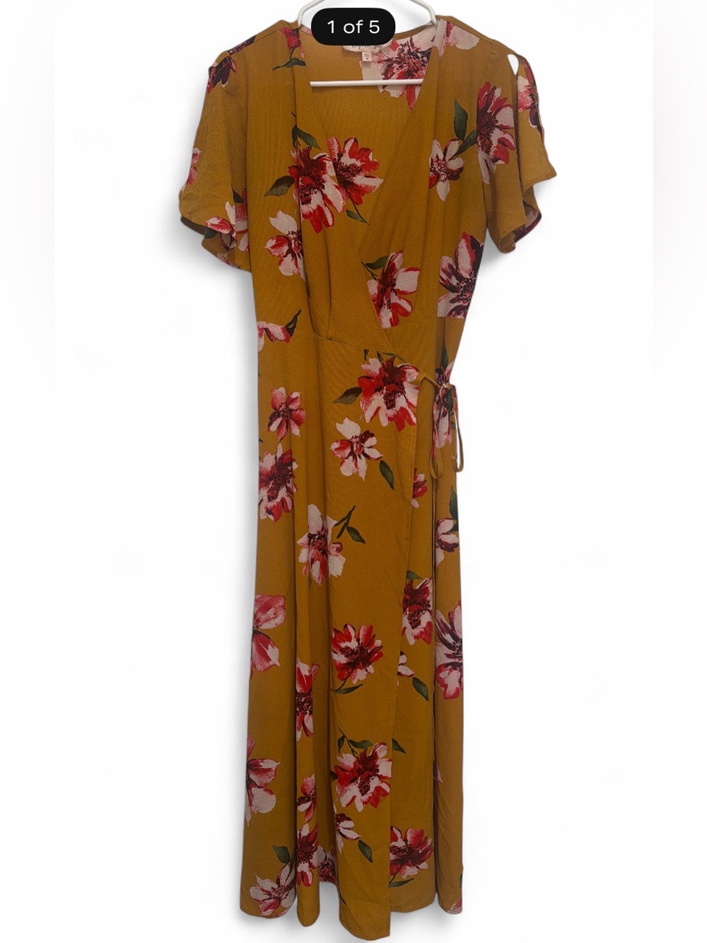 Magnolia Skye Wrap Dress w/ Floral Design